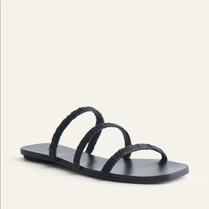 Bardia Ruched Strap Flat Sandal
